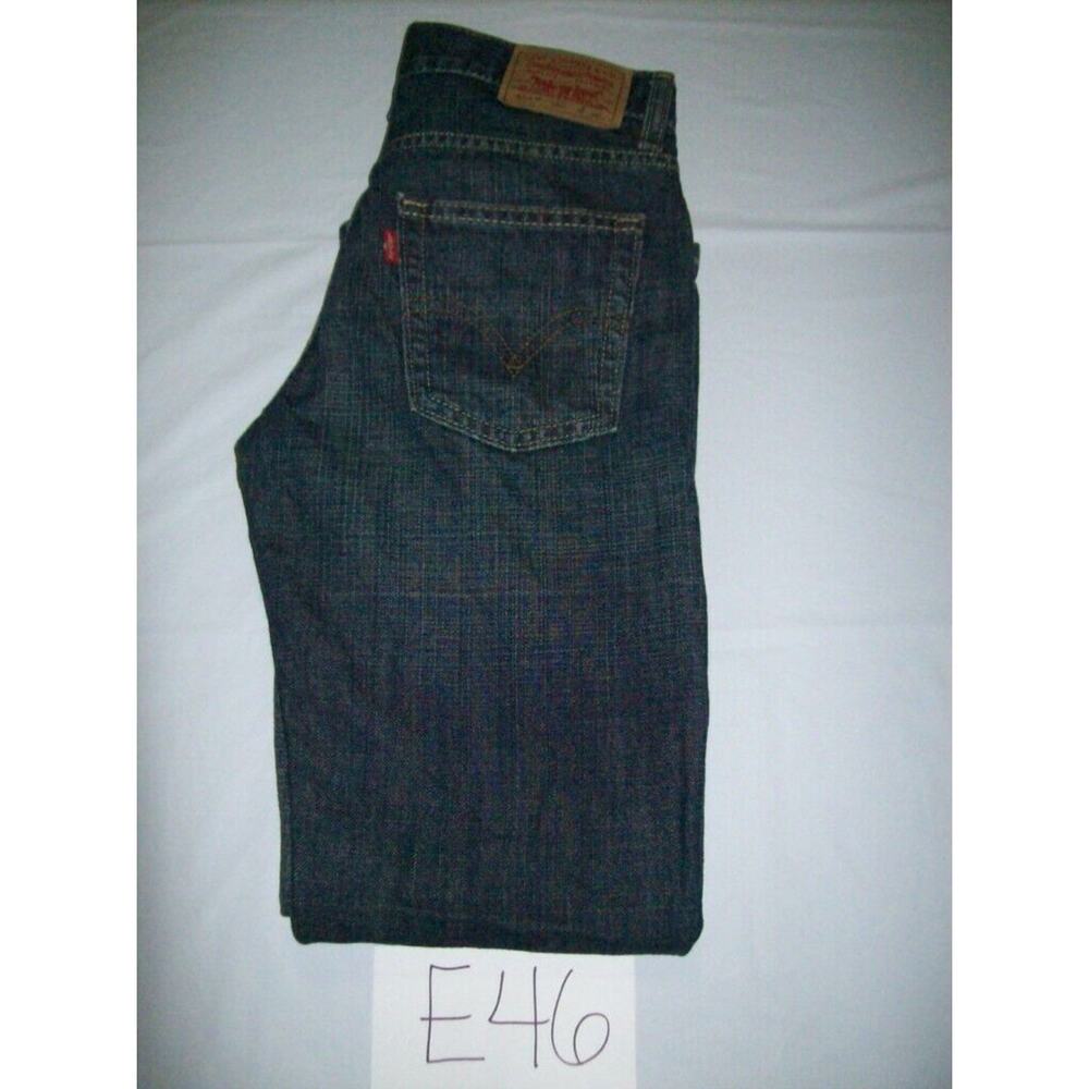 Levi's 514 Blue Jeans Size 12 Reg Slim Straight Boys -0712E46 - Picture 3 of 3